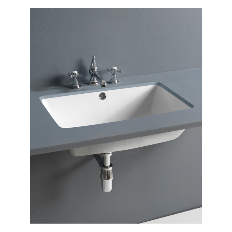Lavabo rechteckige Unterbau-Waschbecken