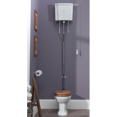 Balasani toalett med hög cistern