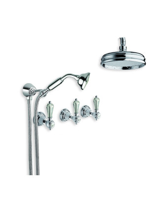 Robinetterie en laiton massif-Douche murale bourdonnante 6022-L