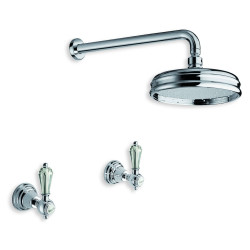 Faucets in solid brass - 6021 Dronning wall mounted shower