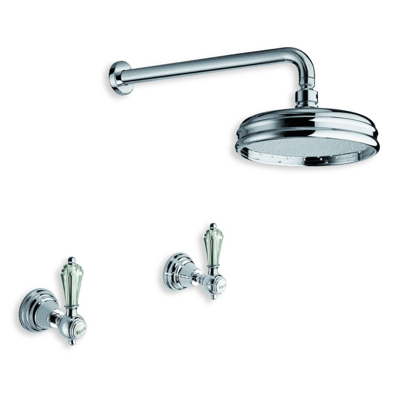 Shower In Solid Brass - 6021 Dronning wall mounted