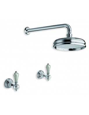 Faucets in solid brass - 6021 Dronning wall mounted shower