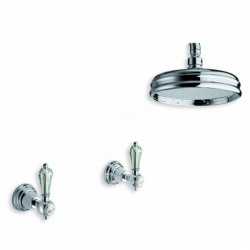 Faucets in solid brass - 6021-L Dronning wall mounted shower