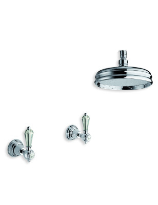 Faucets in solid brass - 6021-L Dronning wall mounted shower