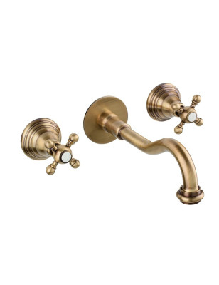 Faucets in solid brass - 6018 Ulisse for wall mounting