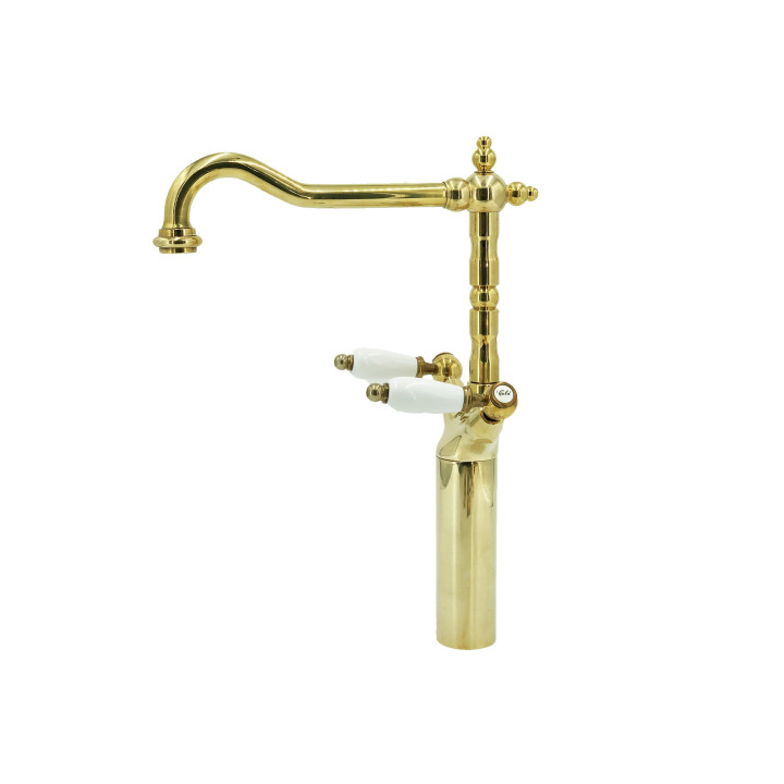 Fitting in solid brass - 6007 HL Penelope 1-hole