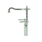 Armatur i massiv messing - 6007 HL Dronning 1 hul