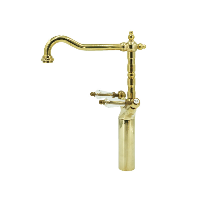 Armatur i massiv messing - 6007 HL Dronning 1 huls