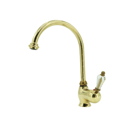 Faucets in solid brass - 10560 B Queen 1 hole