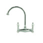 Faucet in solid brass - 3012 Dronning wall mounted