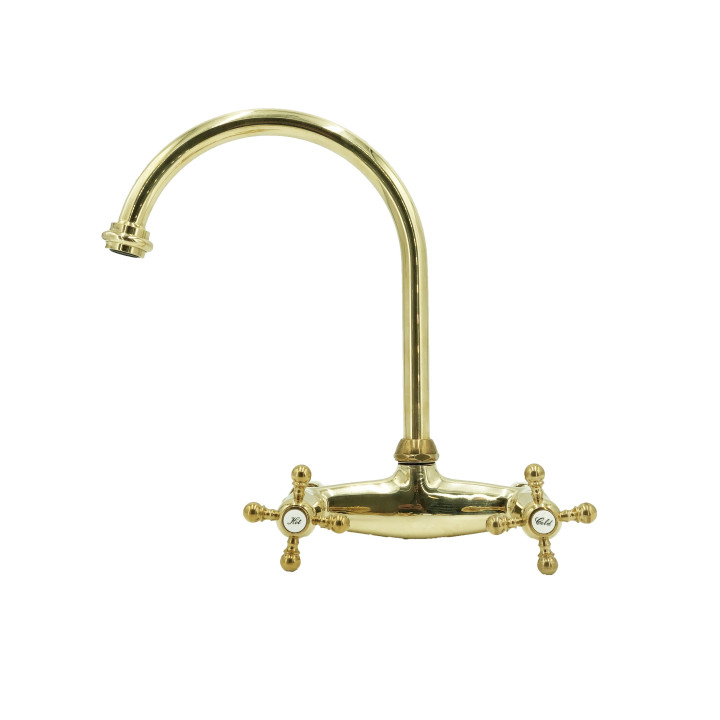 Wasserhähne aus massivem Messing - 3012 Ulisse wandmontiert