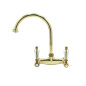 Faucet in solid brass - 3012 Dronning wall mounted