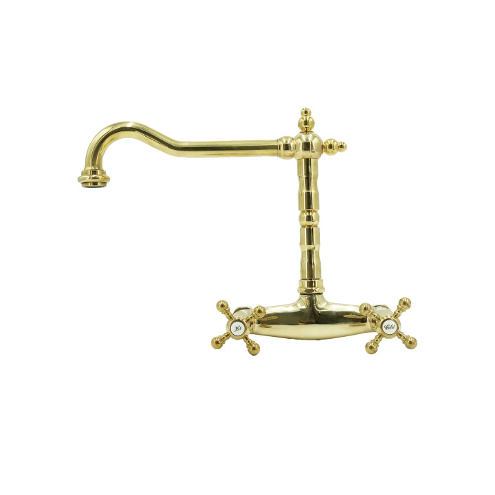 Wasserhähne aus massivem Messing - 3013 Ulisse wandmontiert