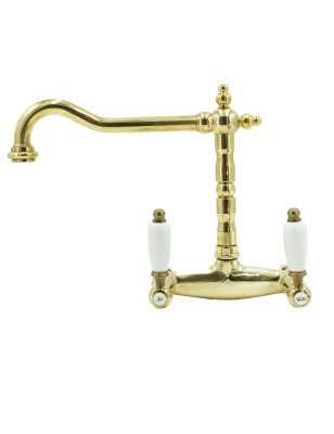 Faucets in solid brass - 3013 Penelope wall mounted