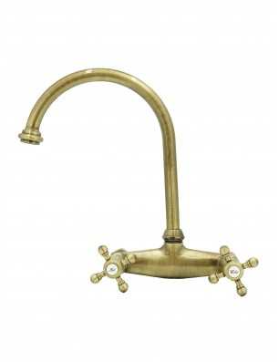 Faucets in solid brass - 3012 Ulisse wall mounted