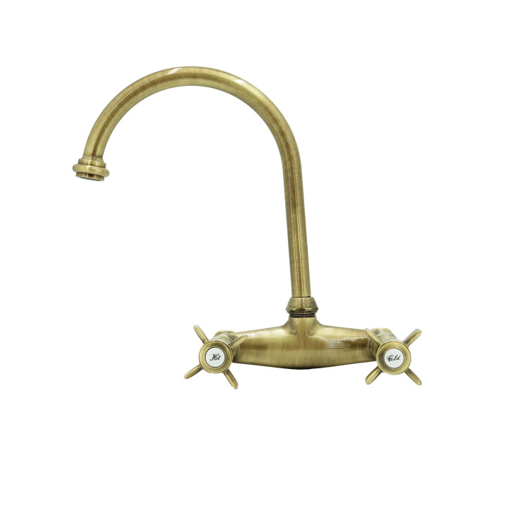 Vandhaner i massiv messing - 3012 Waterspring vægmonteret