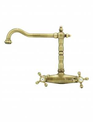 Faucets in solid brass - 3013 Ulisse wall mounted