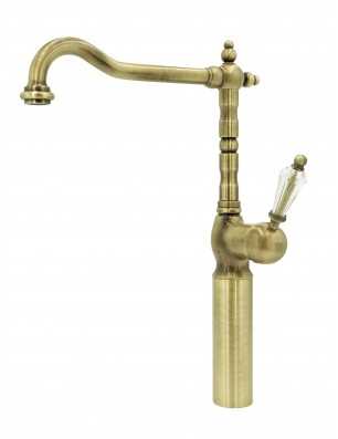 Faucets in solid brass - 10560 HL Queen 1 hole