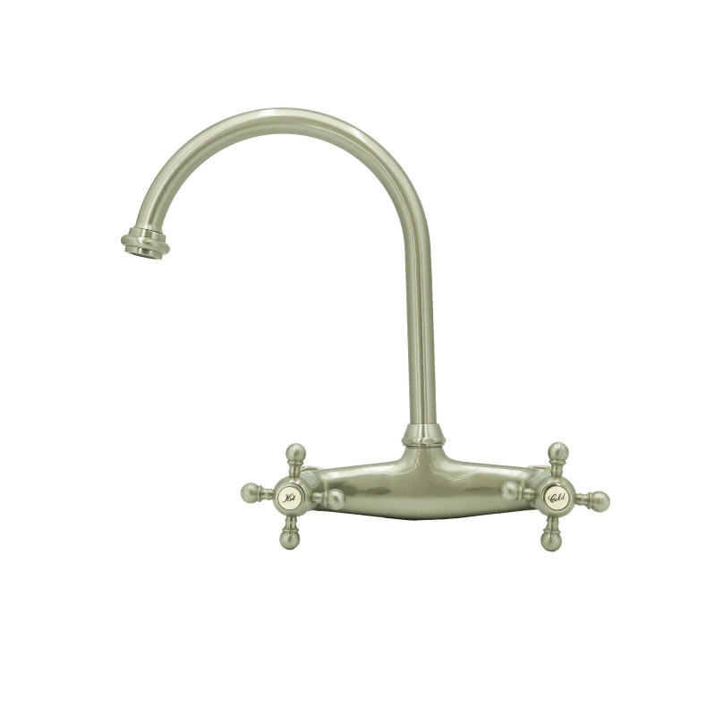 Wasserhahn aus massivem Messing - 3012 Ulisse wandmontiert