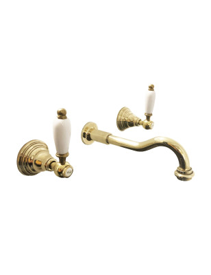 Faucets in solid brass - 6018 Penelope wall mounting