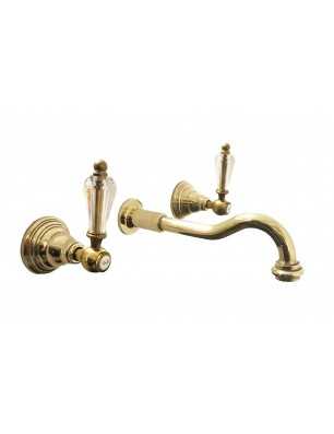 Faucets in solid brass - 6018 Queen wall mounting