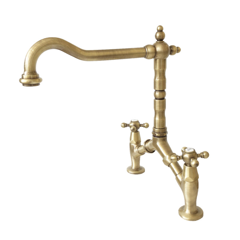 Faucet in solid brass - Cucina 222 Ulisse bridge model