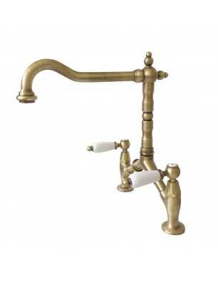 Faucets in solid brass - Cucina 222 Penelope bridge model