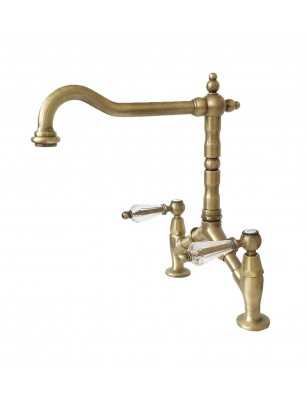 Faucets in solid brass -  Cucina 222 Queen bridge model