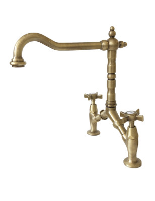 Faucets in solid brass - Cucina 222 Waterspring bridge model