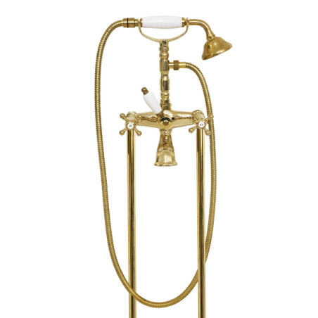 Faucets in solid brass - 6000 + 6020 Ulisse for bathtub