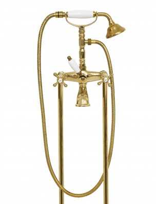 Faucets in solid brass - 6000 + 6020 Ulisse for bathtub