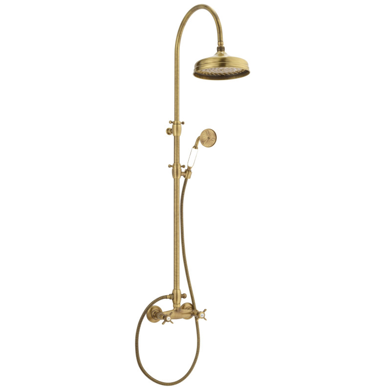 Shower In Solid Brass - Doccia arco Waterspring