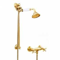 Faucets in solid brass - 6019 + 704 Ulisse for shower
