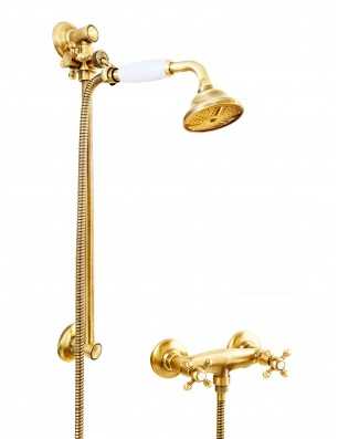 Faucets in solid brass - 6019 + 704 Ulisse for shower