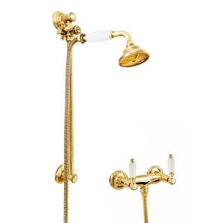 Rubinetteria in ottone massiccio - 6019 + 704 Penelope doccia