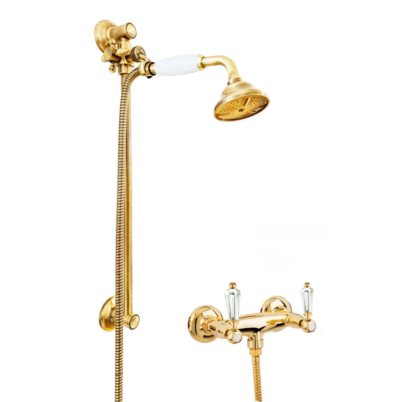 Shower In Solid Brass - 6019 + 704 Queen