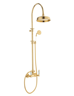 Faucets in solid brass - Doccia arco Queen shower