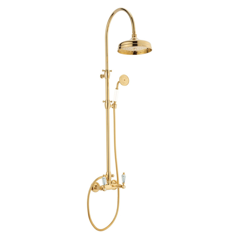 Shower In Solid Brass - Doccia arco Queen