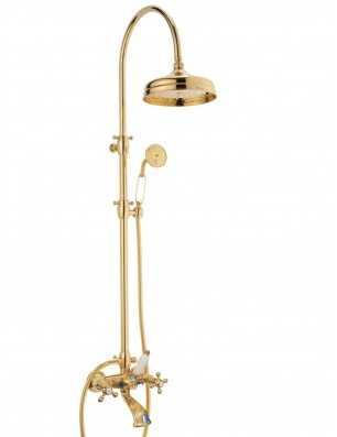 Faucets in solid brass - Doccia arco + 6040 Ulisse shower-bathtub