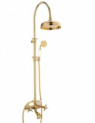 Faucets in solid brass - Doccia arco + 6040 Waterspring shower-bath