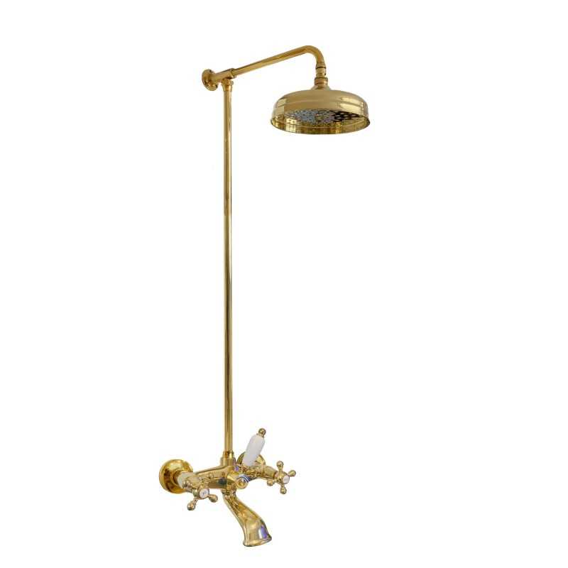 Faucets in solid brass - 777 + 6000 Ulisse shower-bathtub