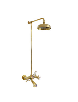 Faucets in solid brass - 777 + 6000 Ulisse shower-bathtub