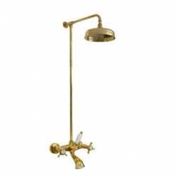 Faucets in solid brass - 777 + 6000 Waterspring shower-bathtub