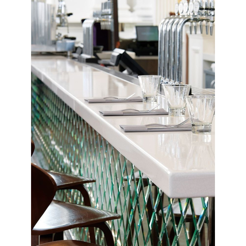 Tischplatte aus Lavastein glasiert 2 cm