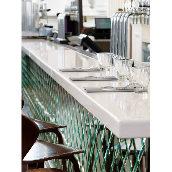 Plateau en pierre de lave avec glaçure 4 cm