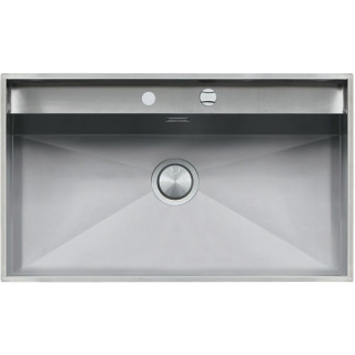 Køkkenvask firkantet Lab 86 ×51 cm stålvask