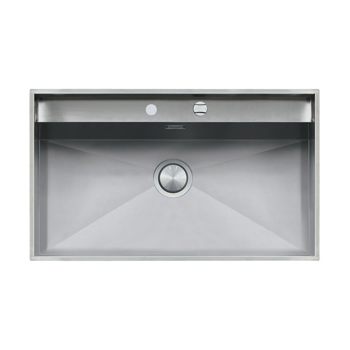 Küchenwaschbecken quadratisch Lab 86 × 51 cm Edelstahlbecken