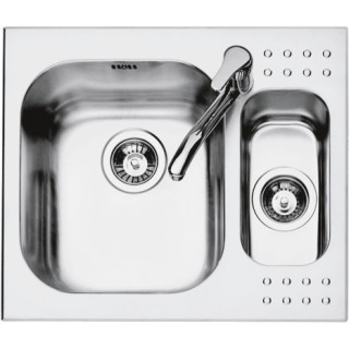 Diskbänk Square Select Plus 58,5 50 cm stål diskbänk 2