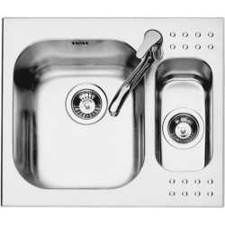 Køkkenvask firkantet Select Plus 58.5×50 cm stålvask 2