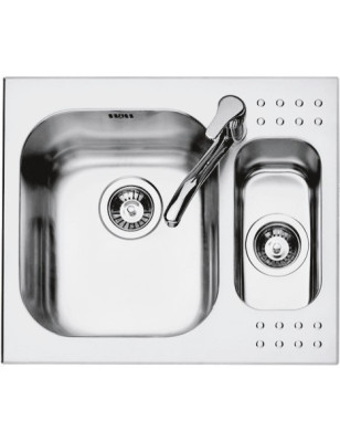 Lavello cucina quadrato Select Plus 58,5×50 2